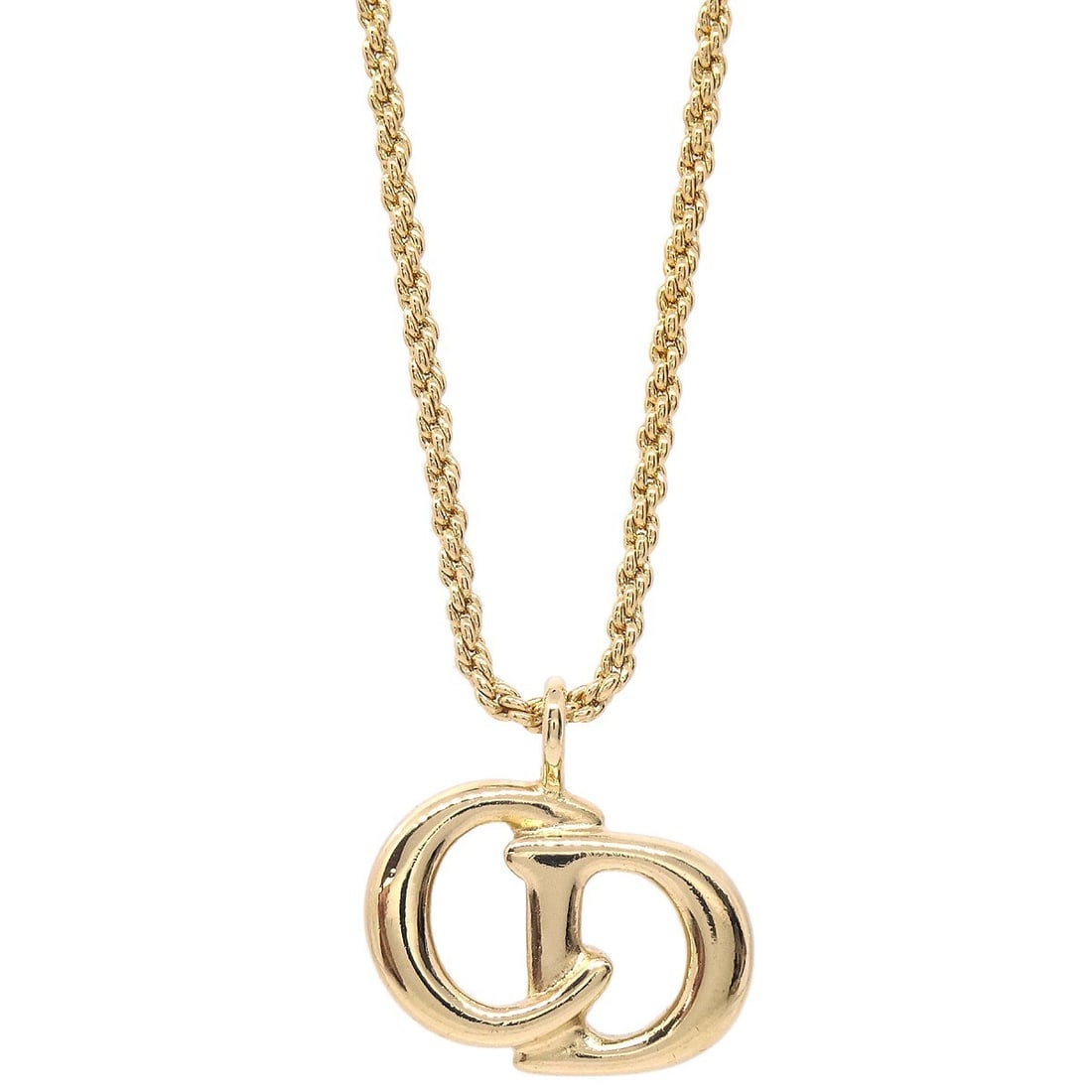 Vintage Dior Gold Plated Pendant Necklace Charm: Vintage Dior Gold Plated Pendant Necklace Charm Vintage Christian Dior gold-tone pendant necklace with a charm-style pendant. The necklace is gold plated and presented in excellent condition, with no 