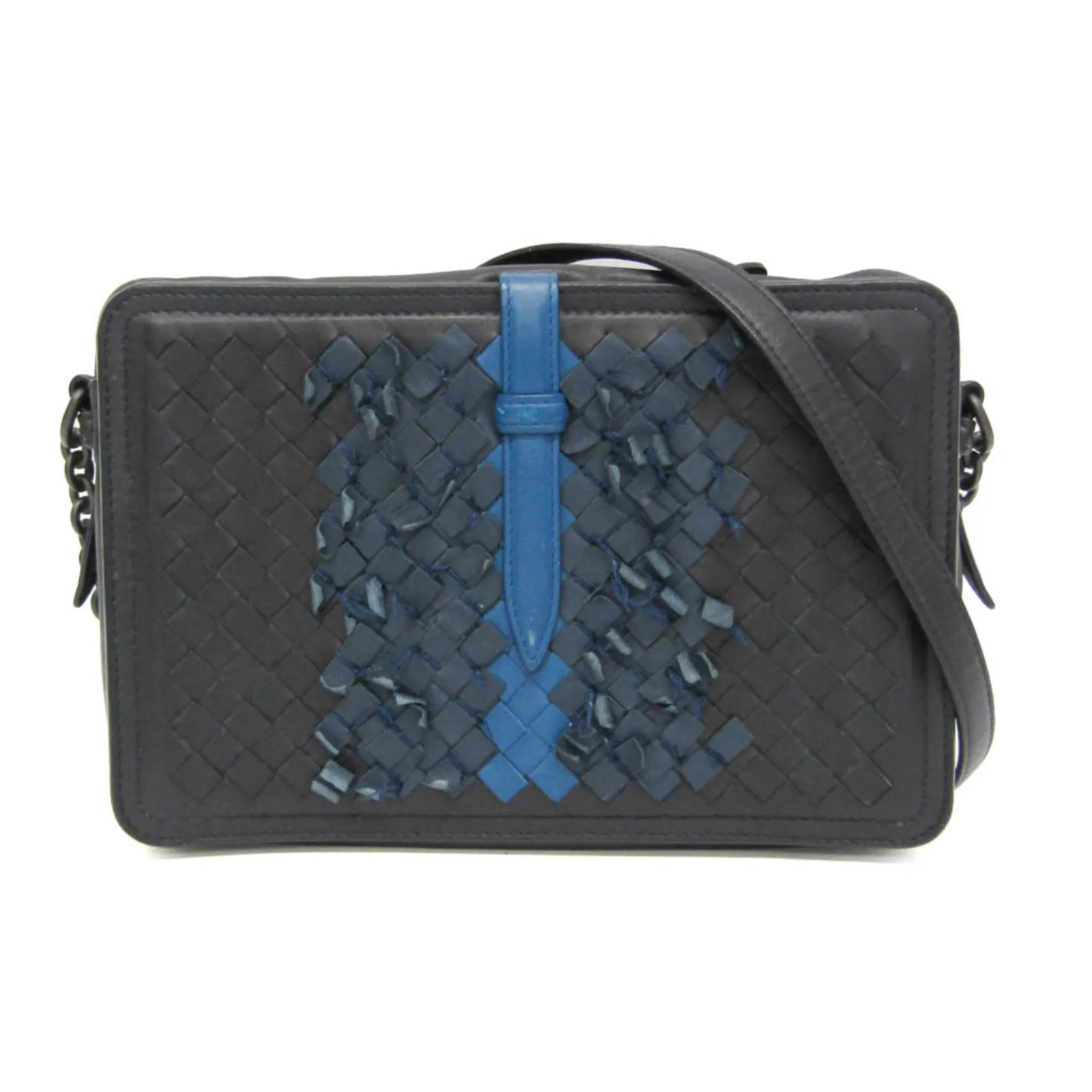 Bottega Veneta Navy Intrecciato Nappa Leather Belt Camera Bag (1 of 18)