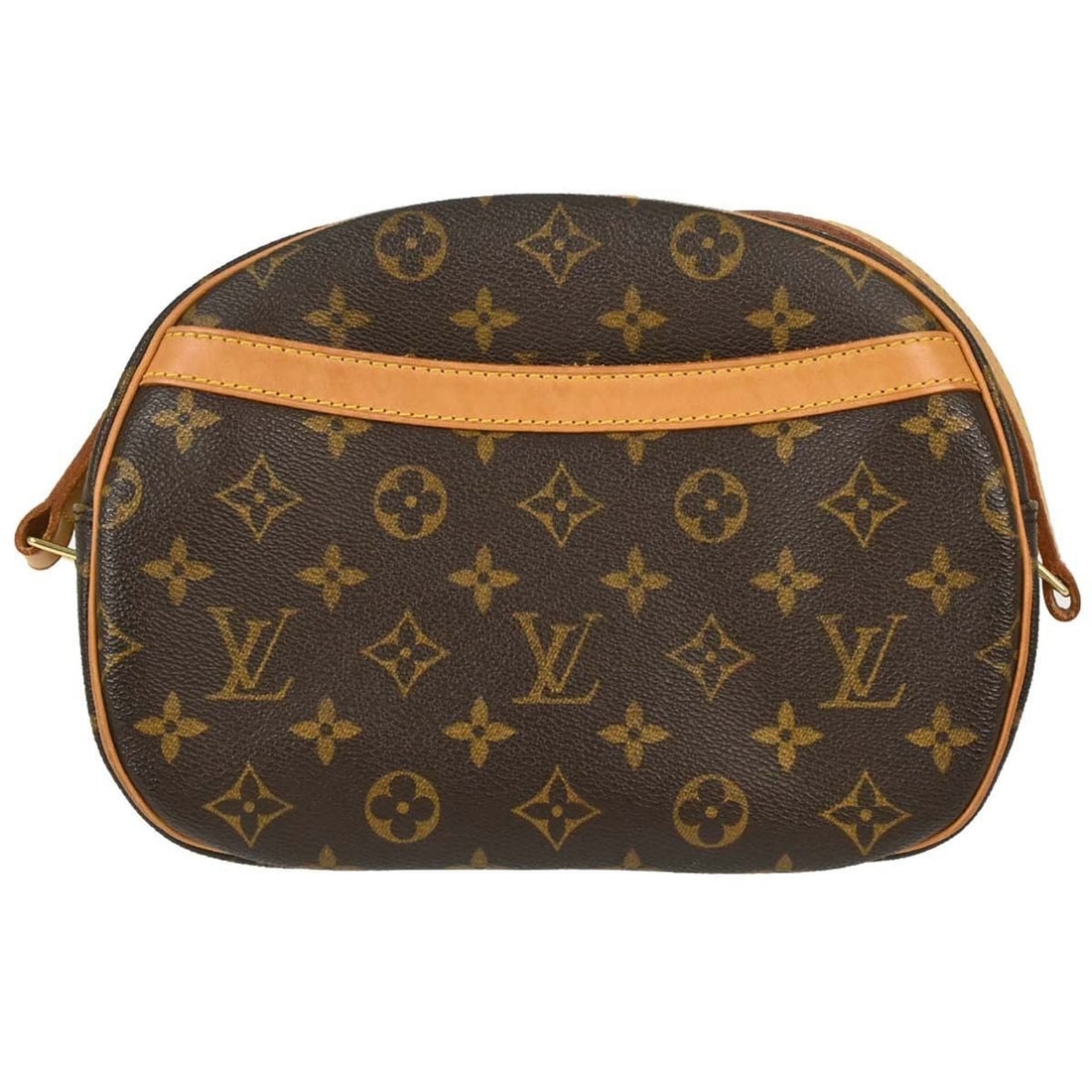 Louis Vuitton Blois small monogram canvas crossbody purse M51221: Louis Vuitton Blois small monogram canvas crossbody purse M51221 Vintage Louis Vuitton Blois crossbody bag in brown Monogram canvas with leather trim and a zip closure. This small unisex bag features 