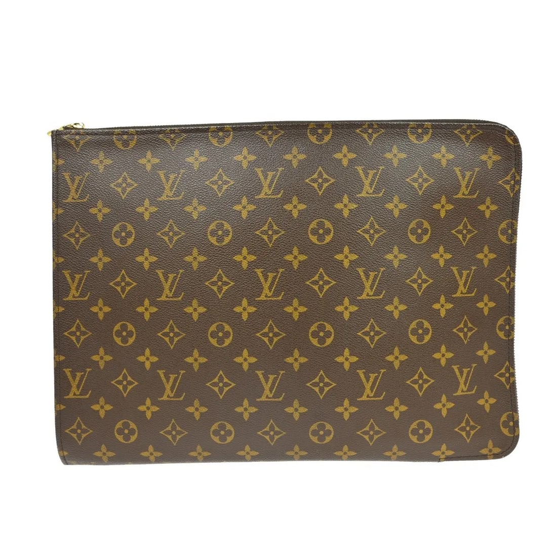 Louis Vuitton Poche Documents Brown Canvas Briefcase (1 of 11)