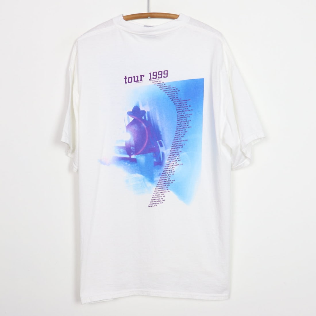 Vintage 1999 Tim McGraw Tour T-Shirt A Place In The Sun White Cotton XL (1 of 5)