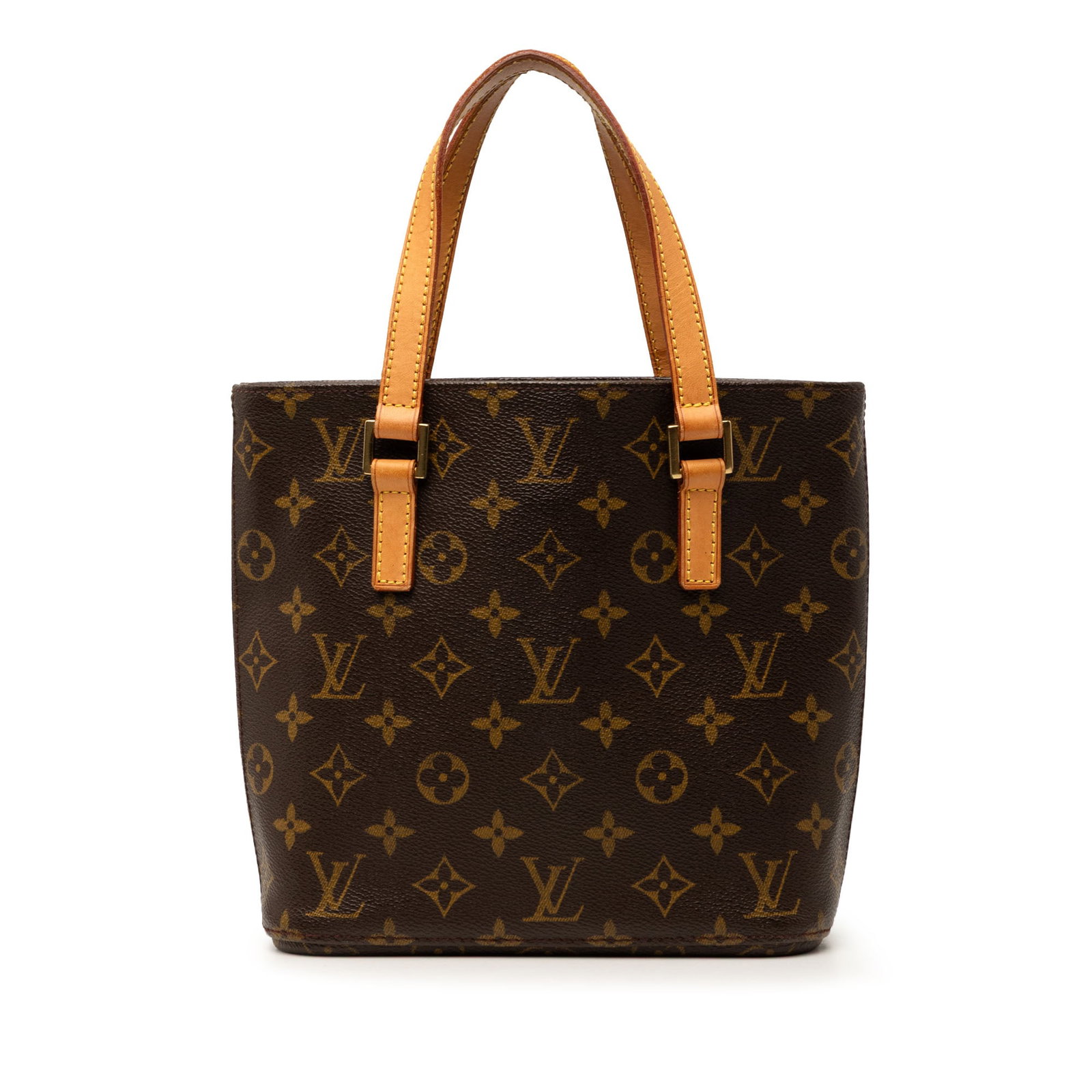 Louis Vuitton Monogram Vavin PM Shoulder Bag Brown Canvas: Louis Vuitton Monogram Vavin PM Shoulder Bag Brown Canvas Louis Vuitton Monogram Vavin PM bag crafted with a monogram canvas body and flat vachetta leather straps. The bag features an open top and an 