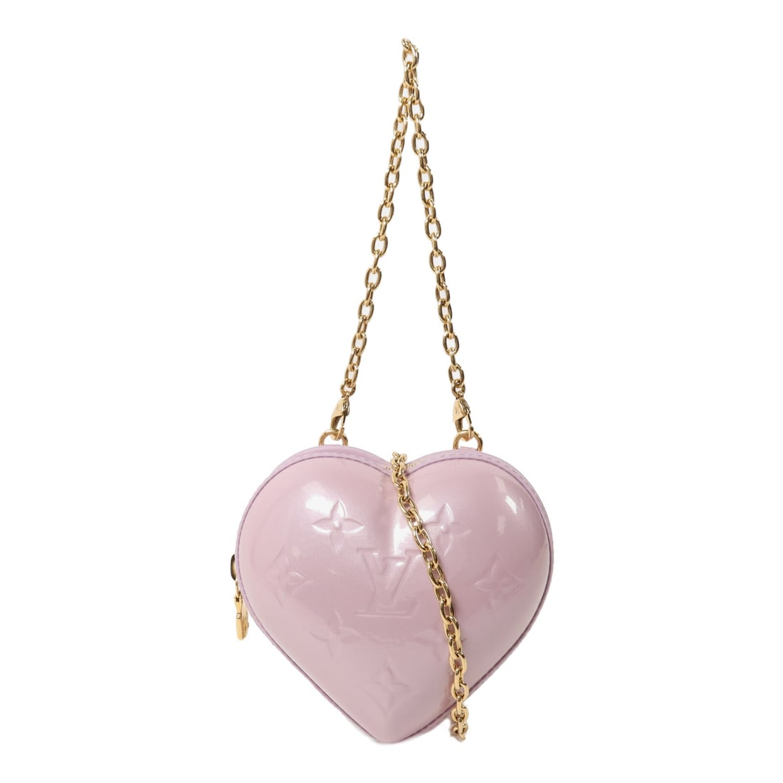 Louis Vuitton Keep My Heart 2 Way Bag Purple Vernis Calfskin: Louis Vuitton Keep My Heart 2 Way Bag Purple Vernis Calfskin Louis Vuitton Keep My Heart 2-way shoulder bag in Monogram Vernis with a purple calfskin exterior. Made in France, this women's bag is pres