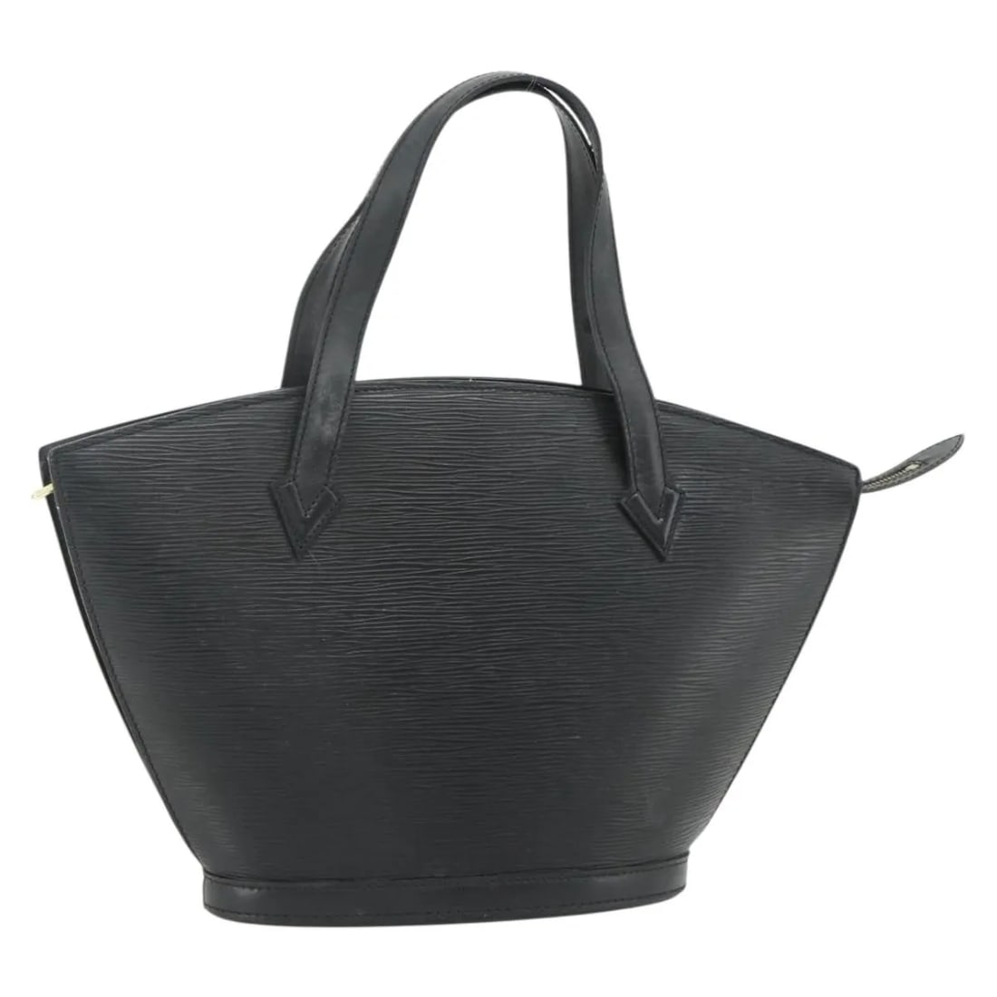 Louis Vuitton Saint Jacques black leather tote: Louis Vuitton Saint Jacques black leather tote This Louis Vuitton Saint Jacques handbag is crafted from black Epi leather and designed for women. Made in France, it features a spacious interior and a 