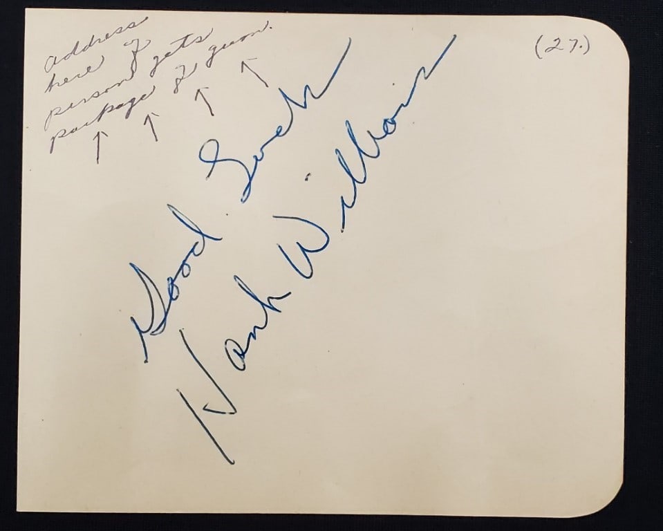 Hank Williams Sr signed 4x5 cut JSA authenticated (1 of 4)