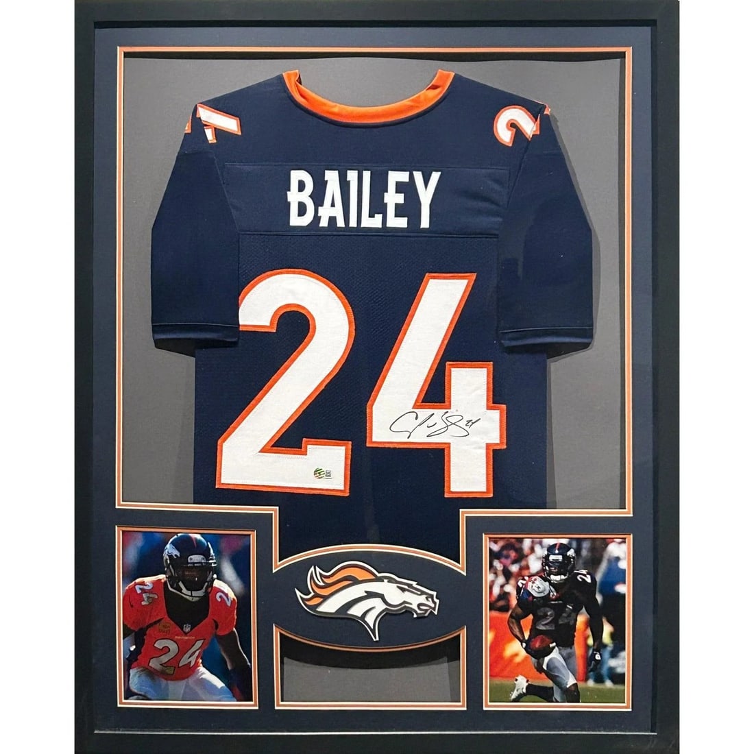 Champ Bailey Signed Framed Jersey Denver Broncos Beckett Authenticated (1 of 2)