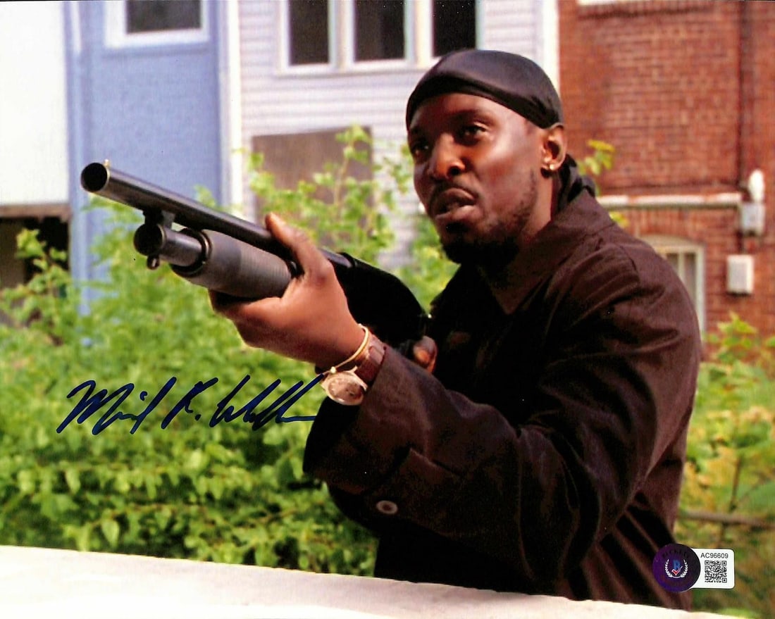 Beckett Authenticated Michael K. Williams 8x10 Signed Photo The Wire (1 of 1)