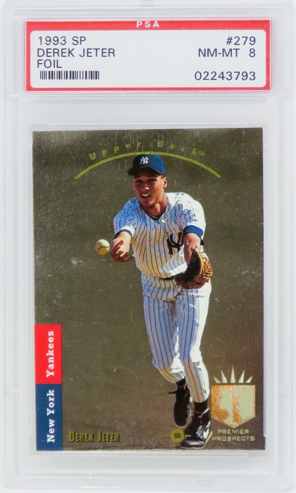 Derek Jeter 1993 SP Foil RC #279 PSA 8 New York Yankees (1 of 2)