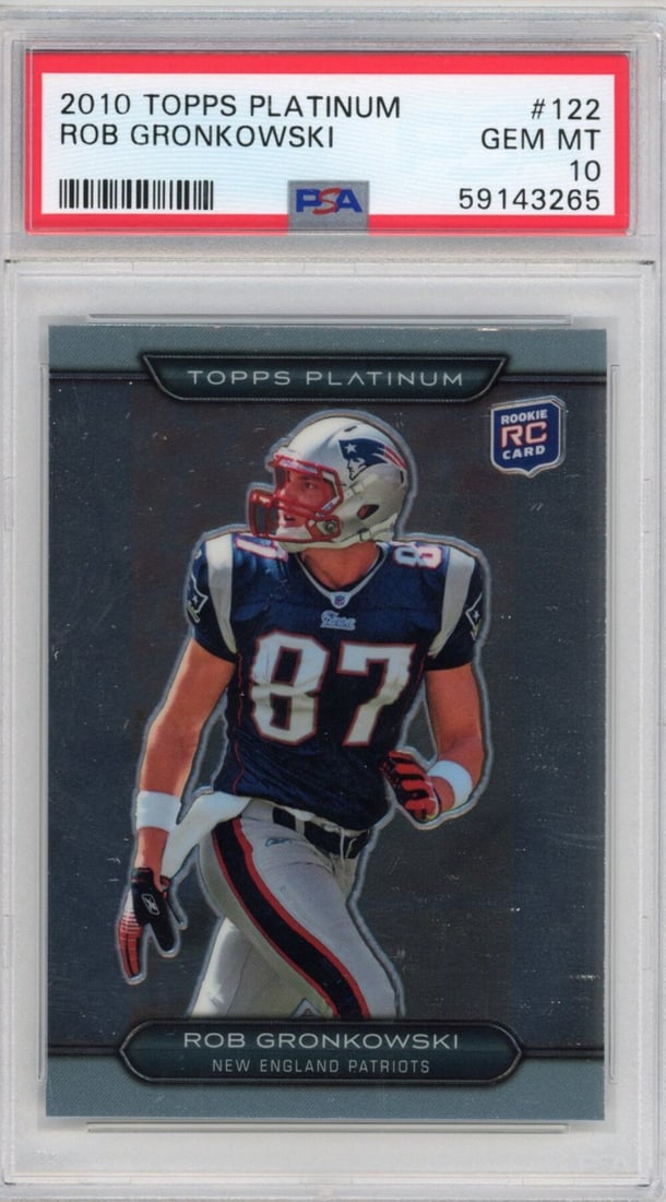 PSA 10 Rob Gronkowski 2010 Topps Platinum Rookie Card #122 (1 of 2)