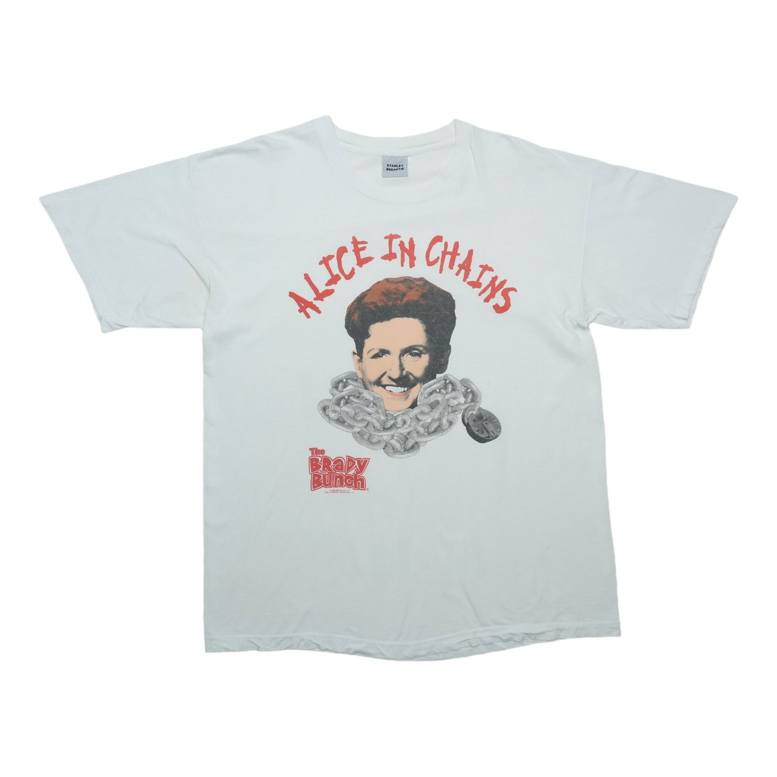 Vintage 1990s Alice In Chains White Cotton Shirt (1 of 11)