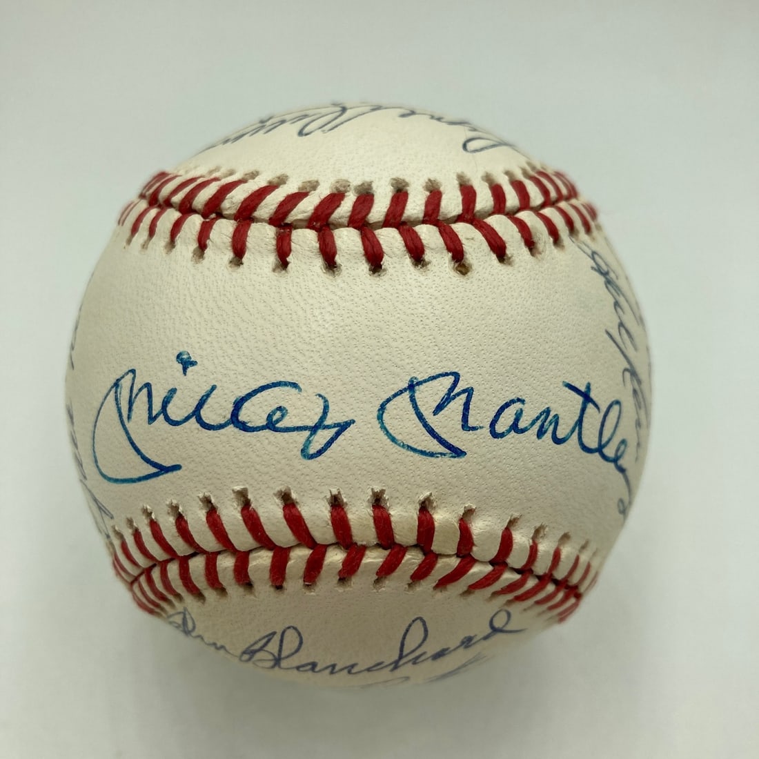 1961 Yankees reunion baseball 21 autographs Mickey Mantle JSA COA (1 of 9)