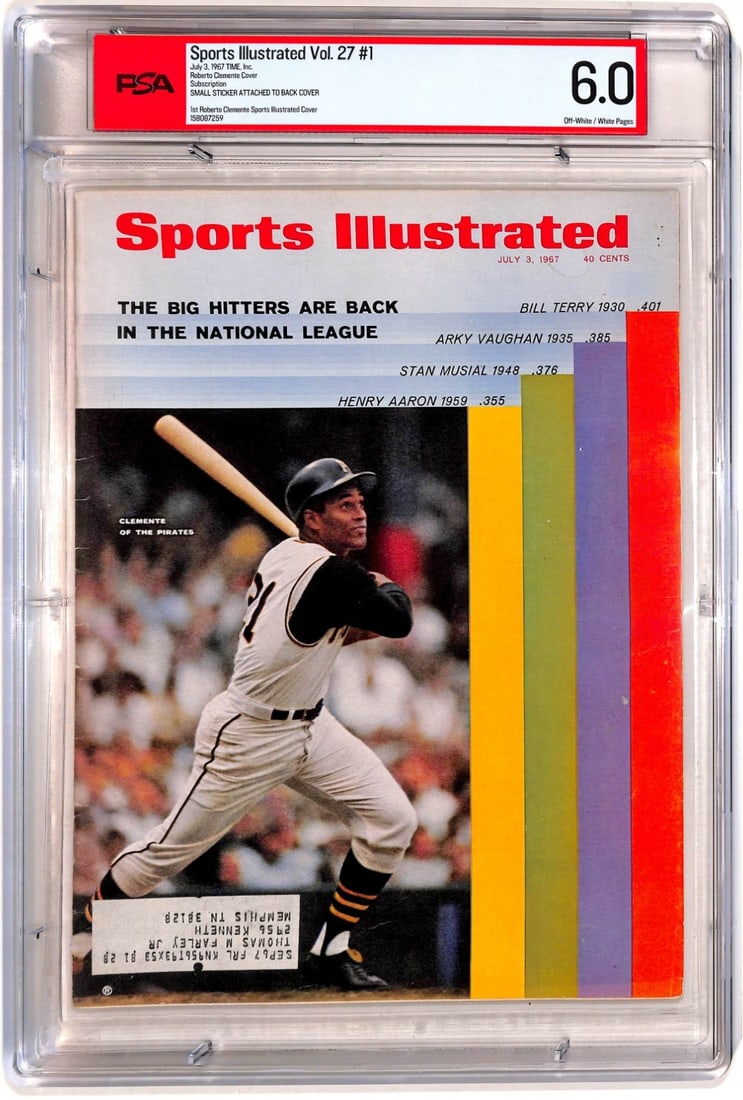 1967 Sports Illustrated Roberto Clemente PSA 6 Pittsburgh Pirates (1 of 2)