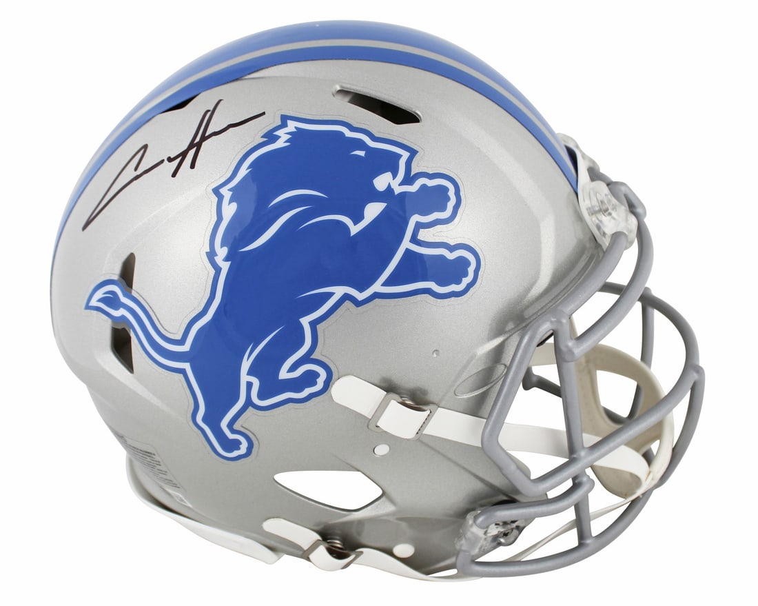 Aidan Hutchinson Signed Detroit Lions Speed Proline Helmet Beckett Witnessed: Aidan Hutchinson Signed Detroit Lions Speed Proline Helmet Beckett Witnessed Autographed authentic full size Speed Proline helmet personally signed by Aidan Hutchinson of the Detroit Lions. The item i