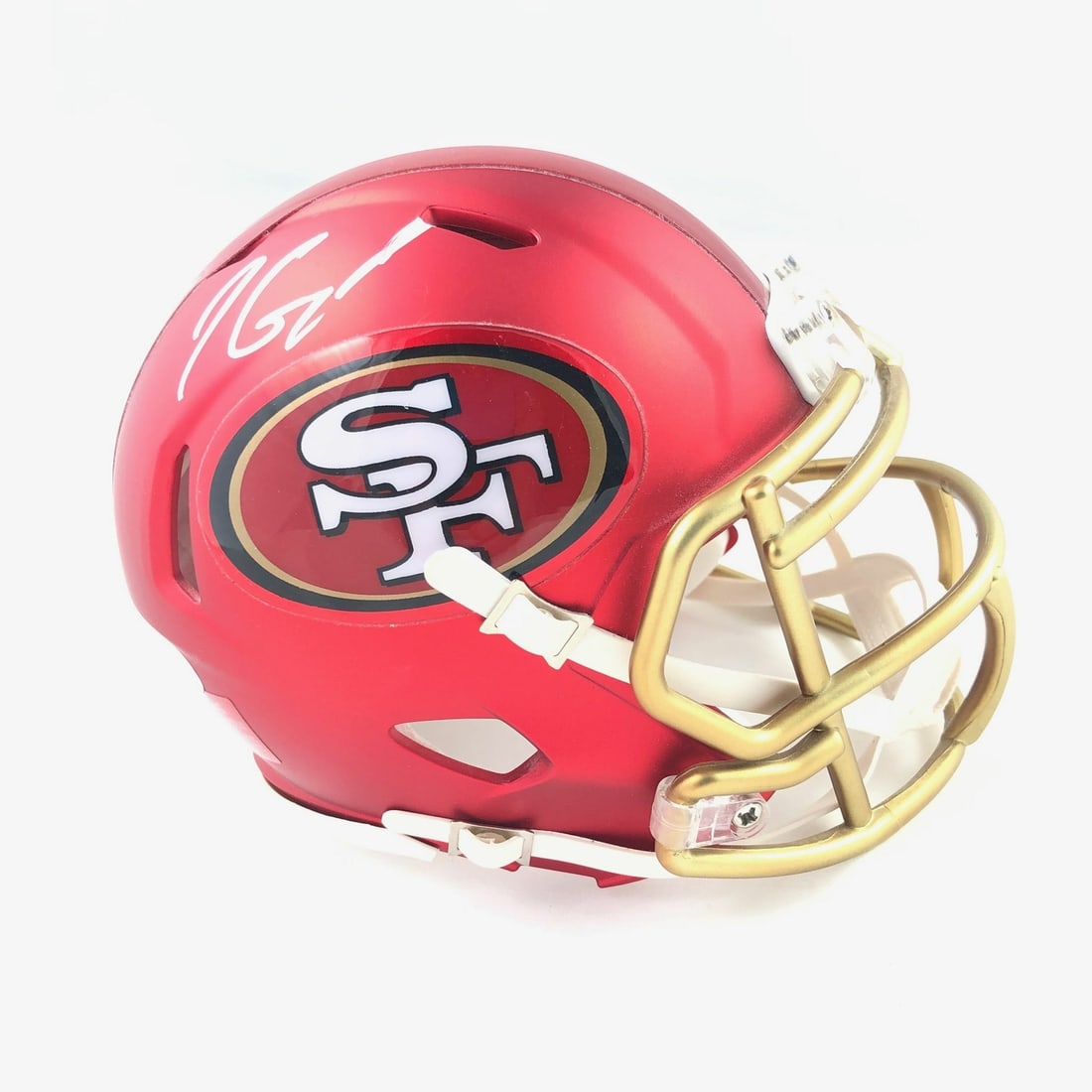 PSA DNA authenticated Jimmy Garoppolo autographed 49ers blaze mini helmet (1 of 5)