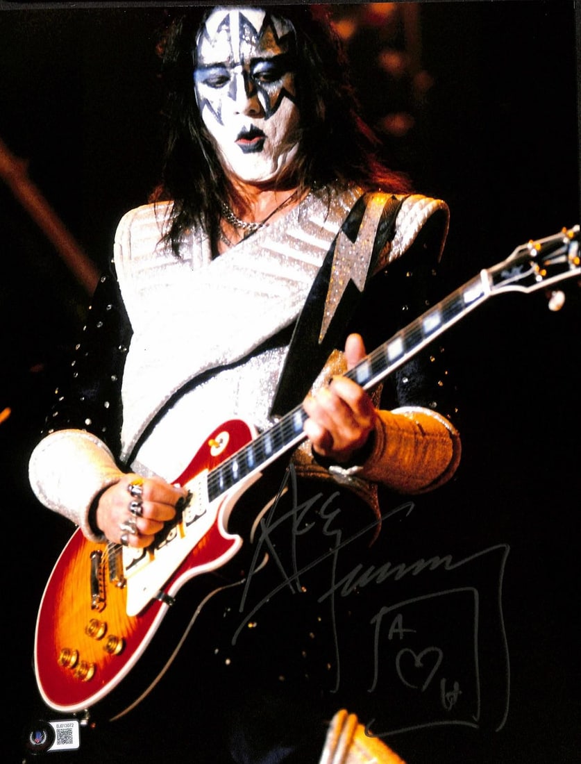 Beckett Authenticated Ace Frehley KISS 11x14 Signed Photo (1 of 1)