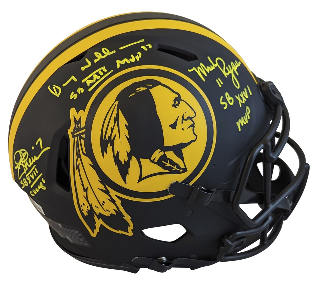 Signed Washington Commanders Eclipse Speed Proline Helmet Beckett Witnessed (1 of 3)