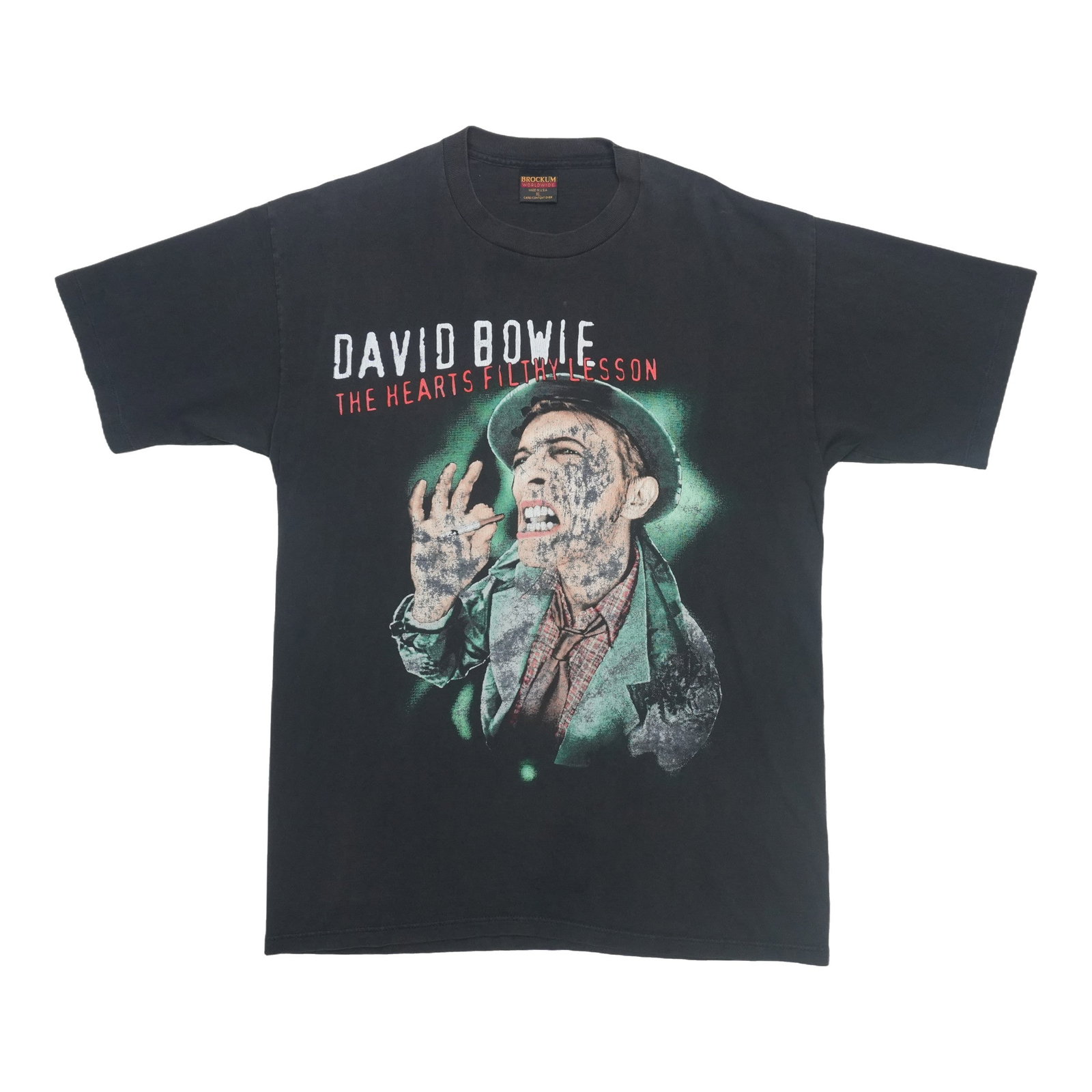 Vintage 1995 David Bowie Outside Tour Black Cotton Shirt: Vintage 1995 David Bowie Outside Tour Black Cotton Shirt This is an original vintage 1995 David Bowie Outside Tour shirt. The shirt is not a modern reproduction and is made from 100% cotton in black. 