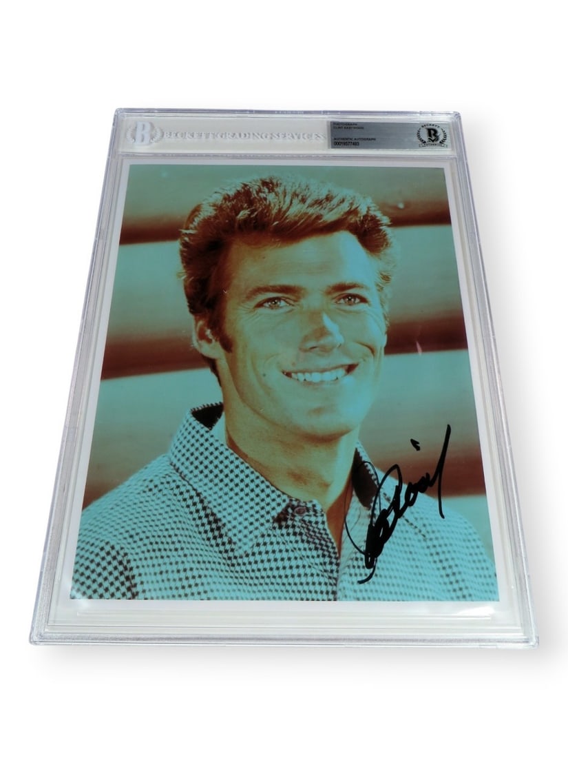 Clint Eastwood autographed 8X10 photograph Beckett authenticated original (1 of 3)