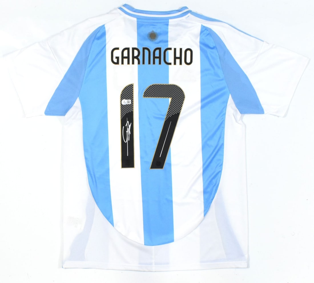 Argentina Home Jersey Signed by Alejandro Garnacho Beckett Holo Authenticated (1 of 3)
