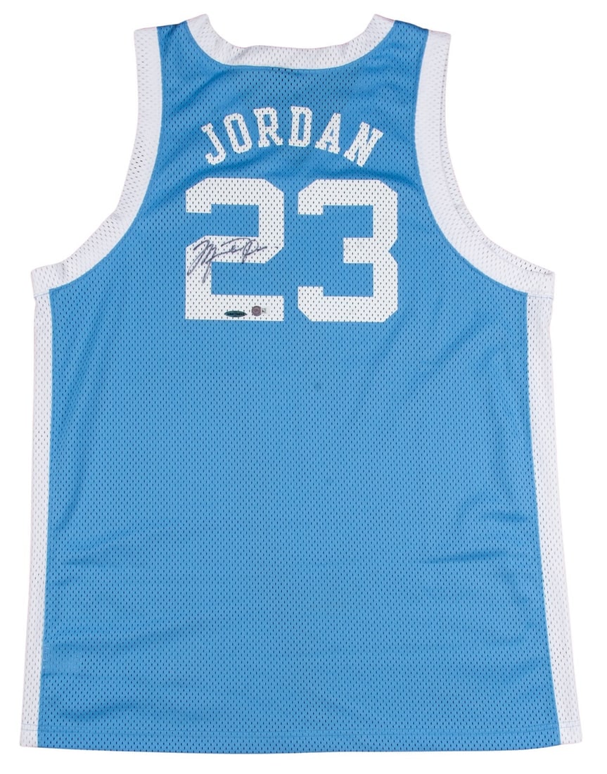 Michael Jordan Signed North Carolina Tar Heels Jersey UDA COA: Michael Jordan Signed North Carolina Tar Heels Jersey UDA COA This is an original North Carolina Tar Heels jersey, expertly signed by basketball legend Michael Jordan. Before his illustrious NBA caree