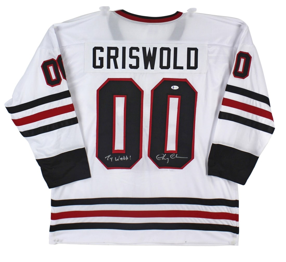 Griswold Christmas Jersey Signed by Chevy Chase With Ty Webb Inscription BAS COA (1 of 9)