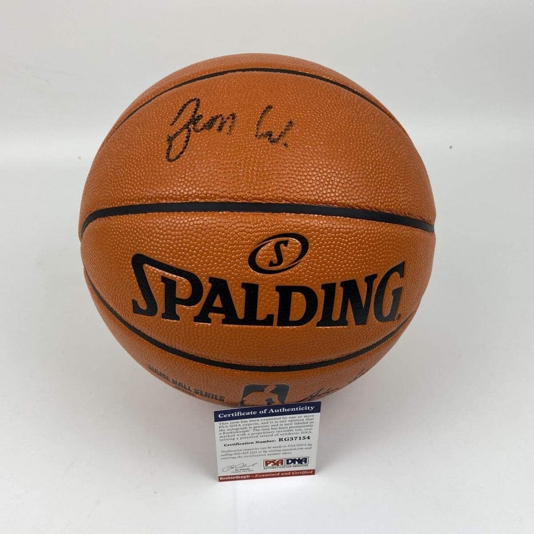 PSA DNA certified Zion Williamson signed Spalding full size basketball: PSA DNA certified Zion Williamson signed Spalding full size basketball This full-size Spalding basketball is autographed by Zion Williamson of the New Orleans Pelicans. The signature has been authenti