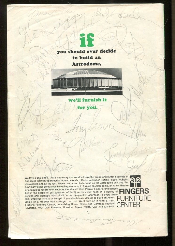Original 1969 New York Mets Program Signed by 22 With Beckett Authentication (1 of 3)