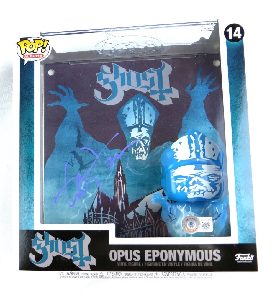 Funko POP Ghost Opos Eponymous signed by Tobias Forge Beckett authenticated (1 of 4)