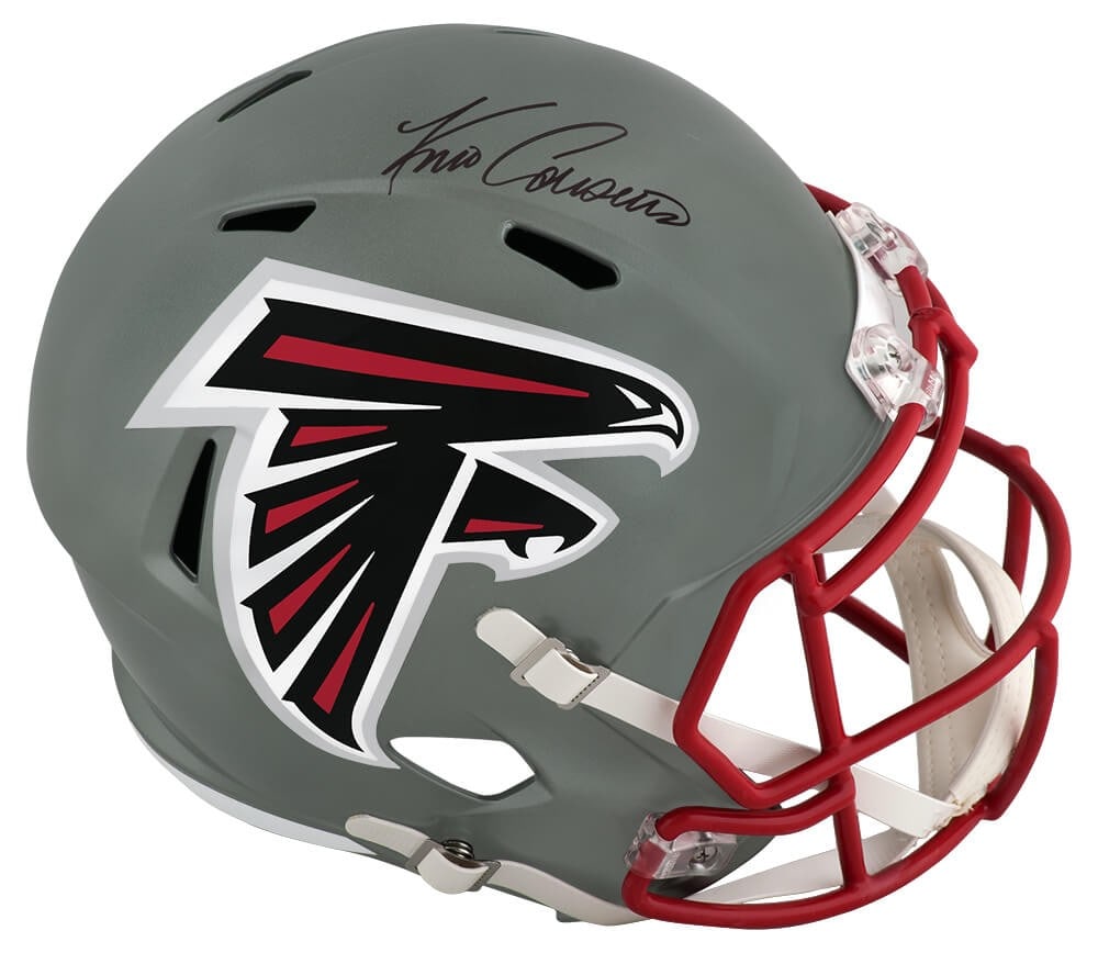Kirk Cousins Signed Atlanta Falcons Flash Riddell Helmet with Fanatics COA (1 of 1)