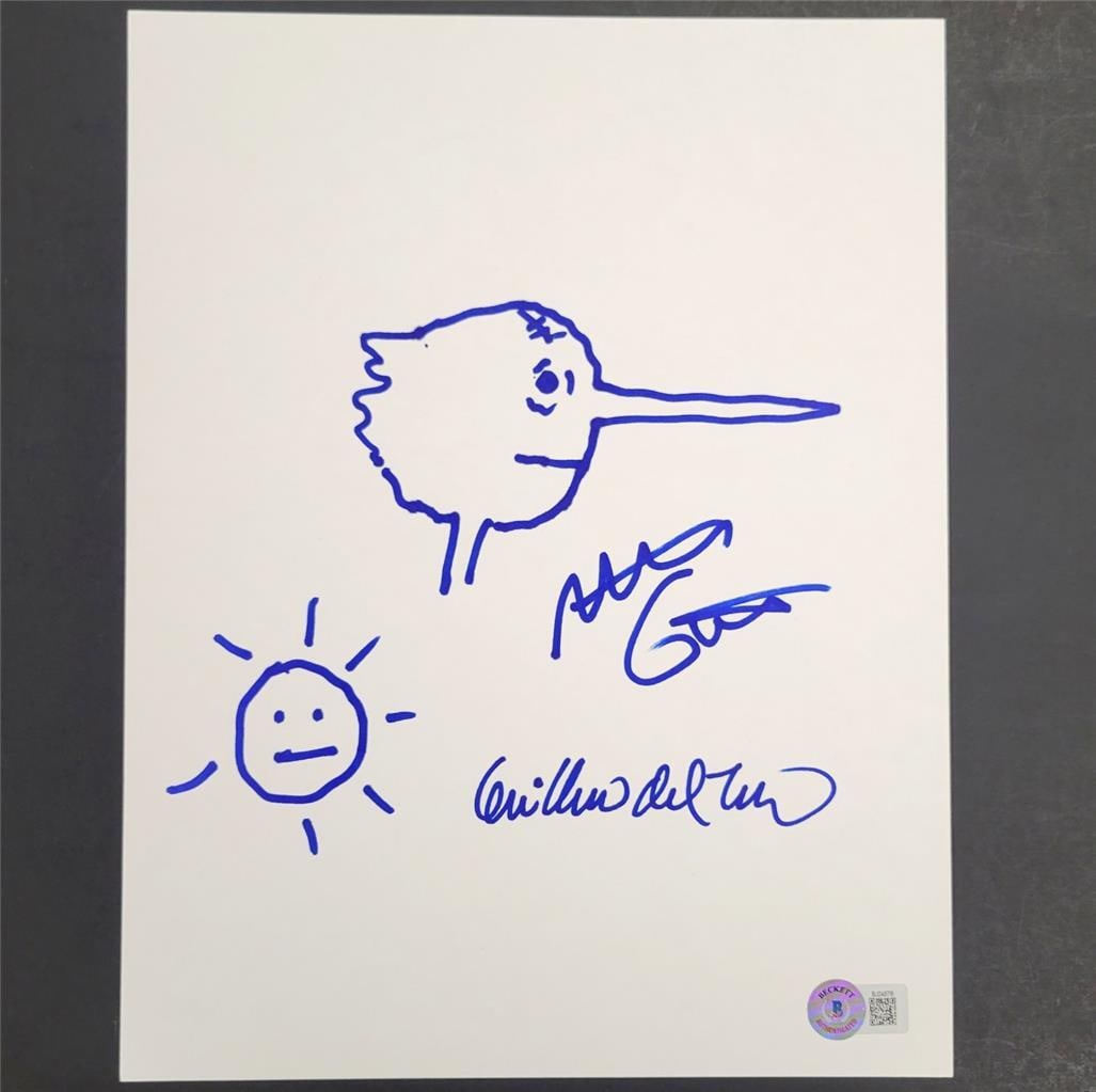 Guillermo Del Toro Signed Pinocchio 8.5x11 Photo Beckett Authenticated (1 of 3)