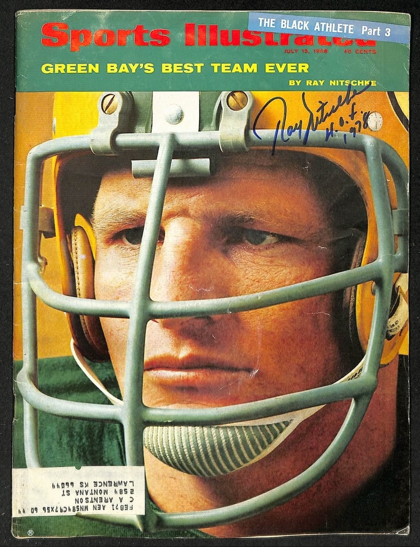 1968 Sports Illustrated Magazine Signed by Ray Nitschke HOF PSA DNA Authenticated (1 of 2)