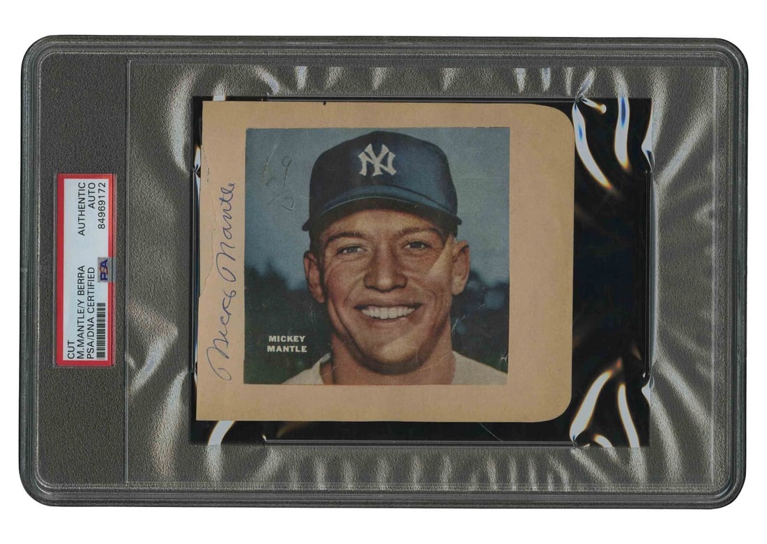 Mickey Mantle Yogi Berra Signed Photo PSA DNA COA Yankees: Mickey Mantle Yogi Berra Signed Photo PSA DNA COA Yankees This remarkable piece of baseball memorabilia features the autographs of two legendary New York Yankees icons, Mickey Mantle and Yogi Berra, o
