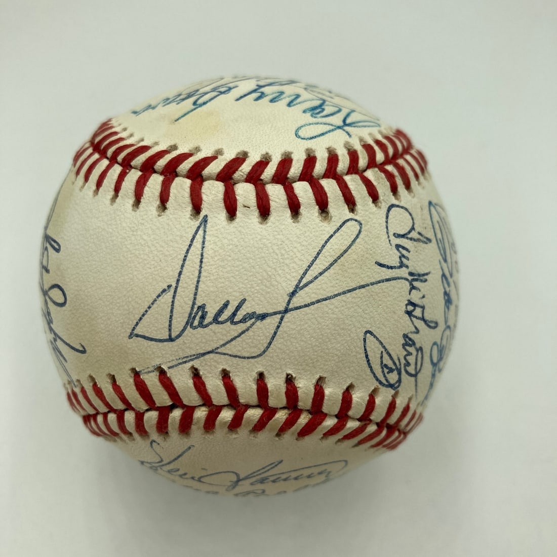 Philadelphia Phillies 1980 Team Autographed Baseball JSA Authenticated: Philadelphia Phillies 1980 Team Autographed Baseball JSA Authenticated This baseball commemorates the 1980 Philadelphia Phillies World Series Championship team and features signatures from 24 players 