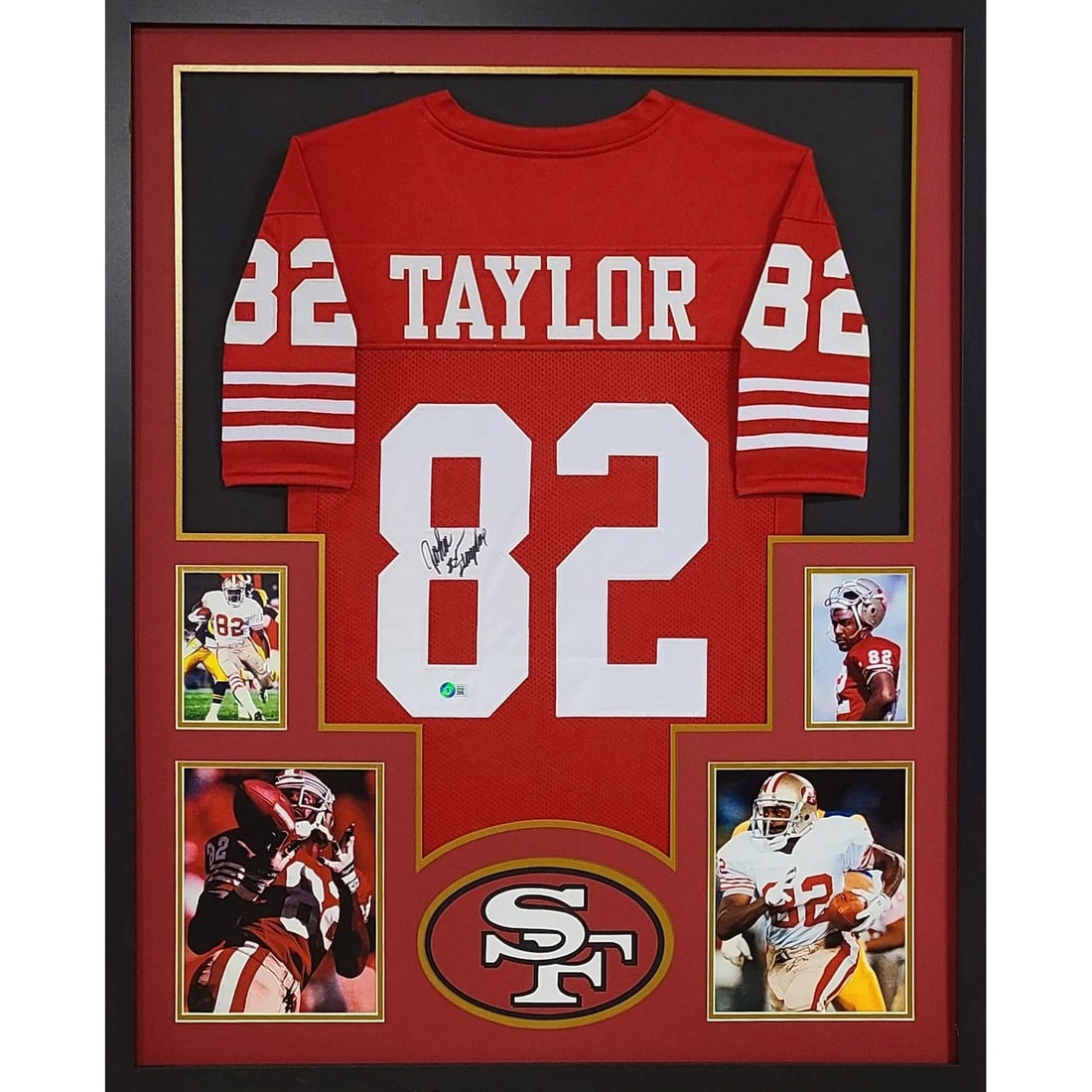 John Taylor Signed Framed Jersey San Francisco 49ers Beckett Authenticated (1 of 2)