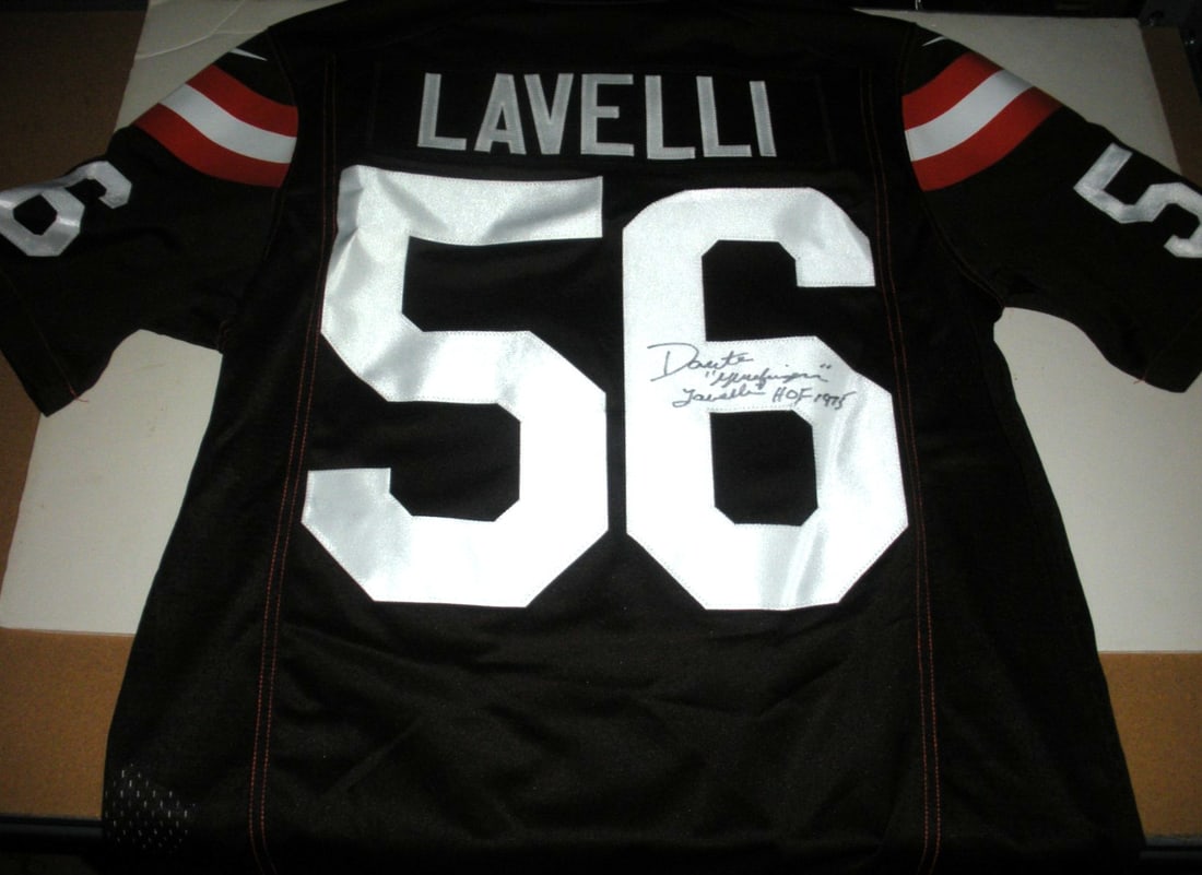Signed Nike Jersey Dante Lavelli With COA Cleveland Browns Football NFL (1 of 2)