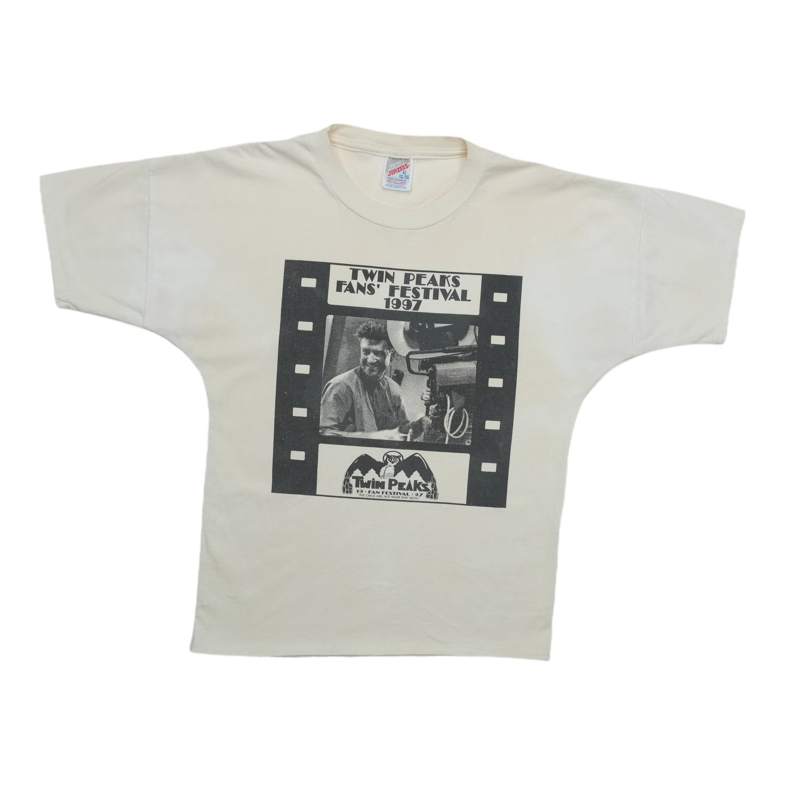 Vintage 1997 Twin Peaks festival tee XL white 50 50 cotton poly (1 of 8)