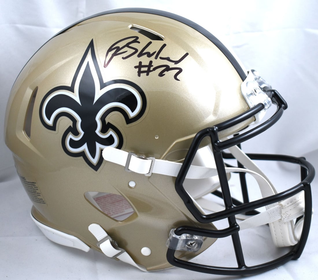 Rashid Shaheed Signed New Orleans Saints Full Size Speed Helmet Beckett Hologram (1 of 5)