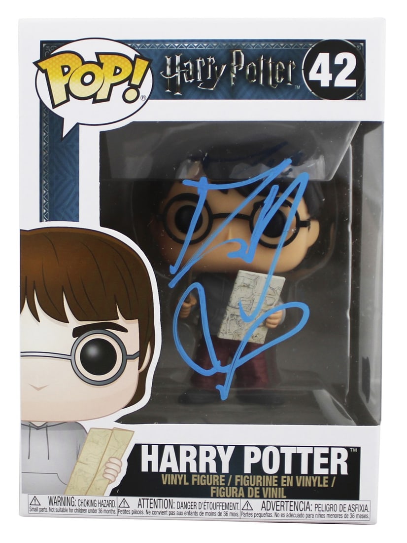 BAS Certified Harry Potter #42 Funko Pop Signed by Daniel Radcliffe: BAS Certified Harry Potter #42 Funko Pop Signed by Daniel Radcliffe This pre-owned Harry Potter #42 Funko Pop vinyl figure has been personally hand signed by Daniel Radcliffe. It is an original item f