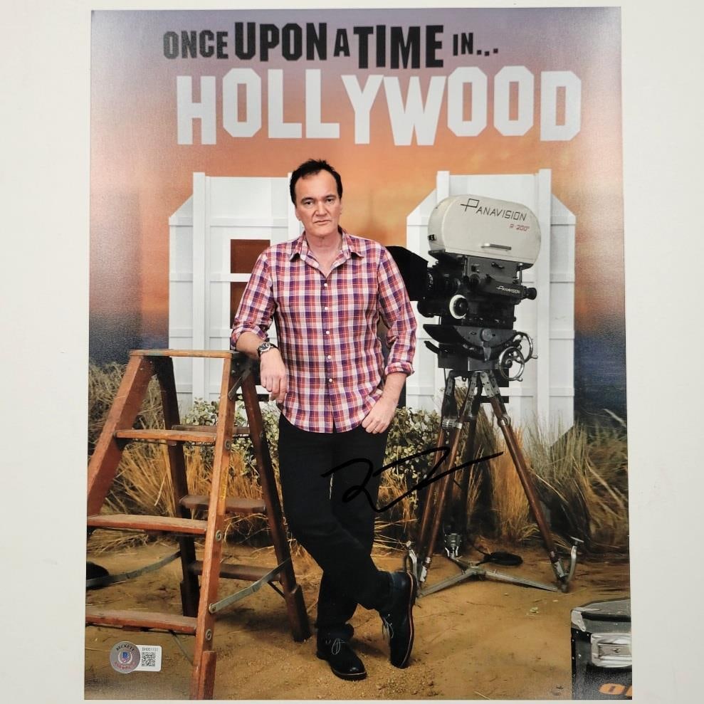 Quentin Tarantino Autographed 11x14 Once Upon a Time Photo Beckett Authenticated (1 of 3)