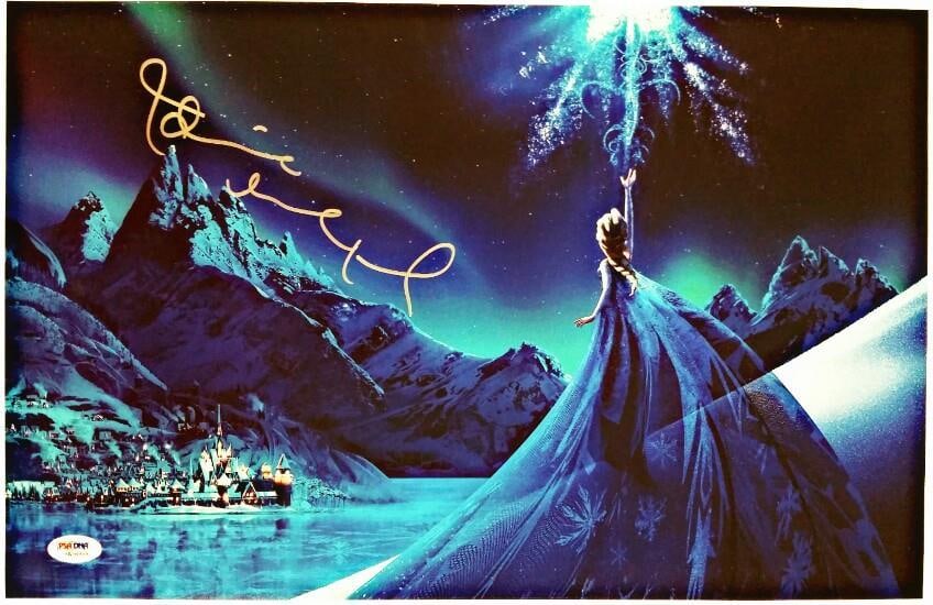 Idina Menzel Frozen Elsa Signed 11x17 Photograph PSA DNA COA (1 of 2)
