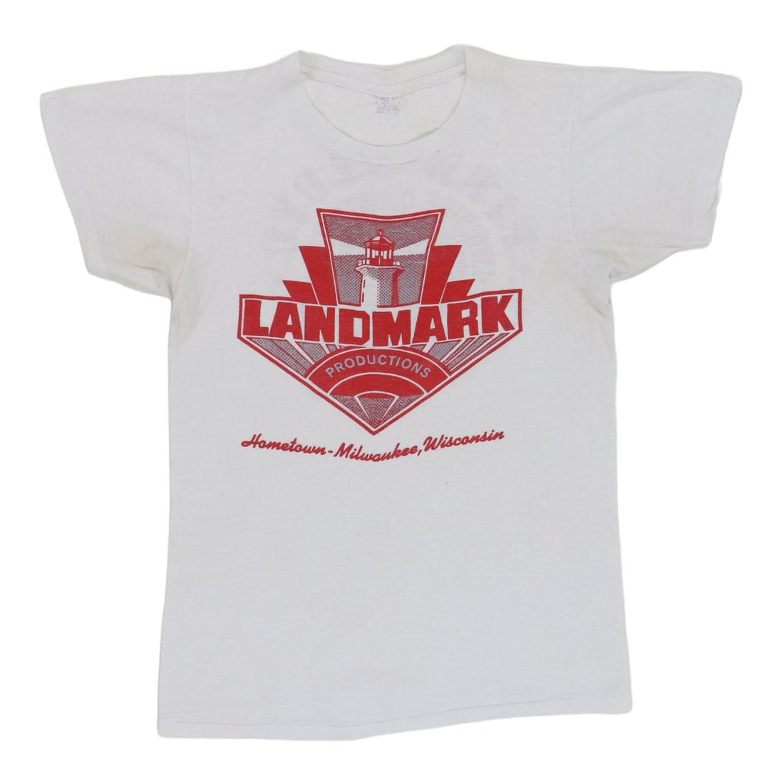 Vintage 1977 Concert Crew Shirt Pink Floyd Milwaukee Original White Cotton (1 of 9)