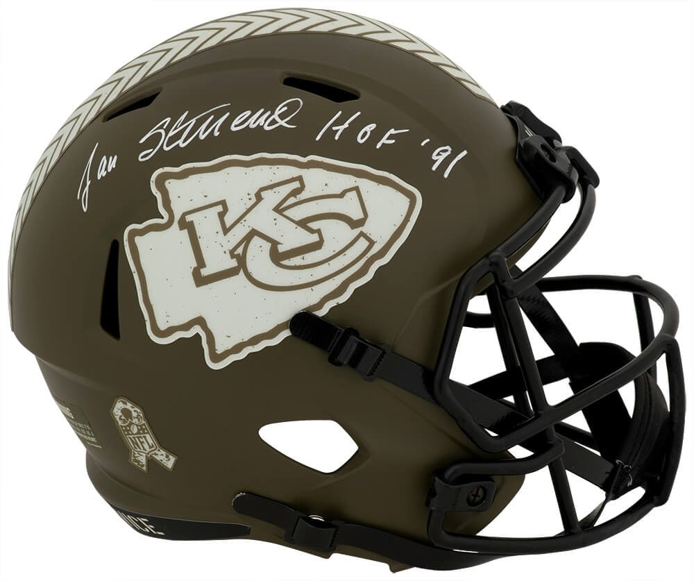 Signed Jan Stenerud Chiefs Riddell full size speed replica helmet HOF 91 (1 of 1)