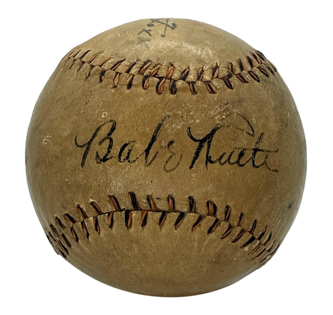 JSA authenticated Babe Ruth Jimmie Foxx signed baseball with full letter (1 of 6)