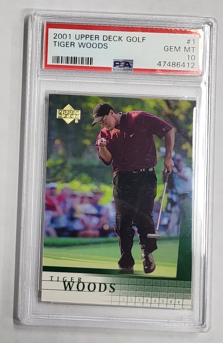 PSA 10 Tiger Woods 2001 Upper Deck Rookie Card #1 (1 of 2)