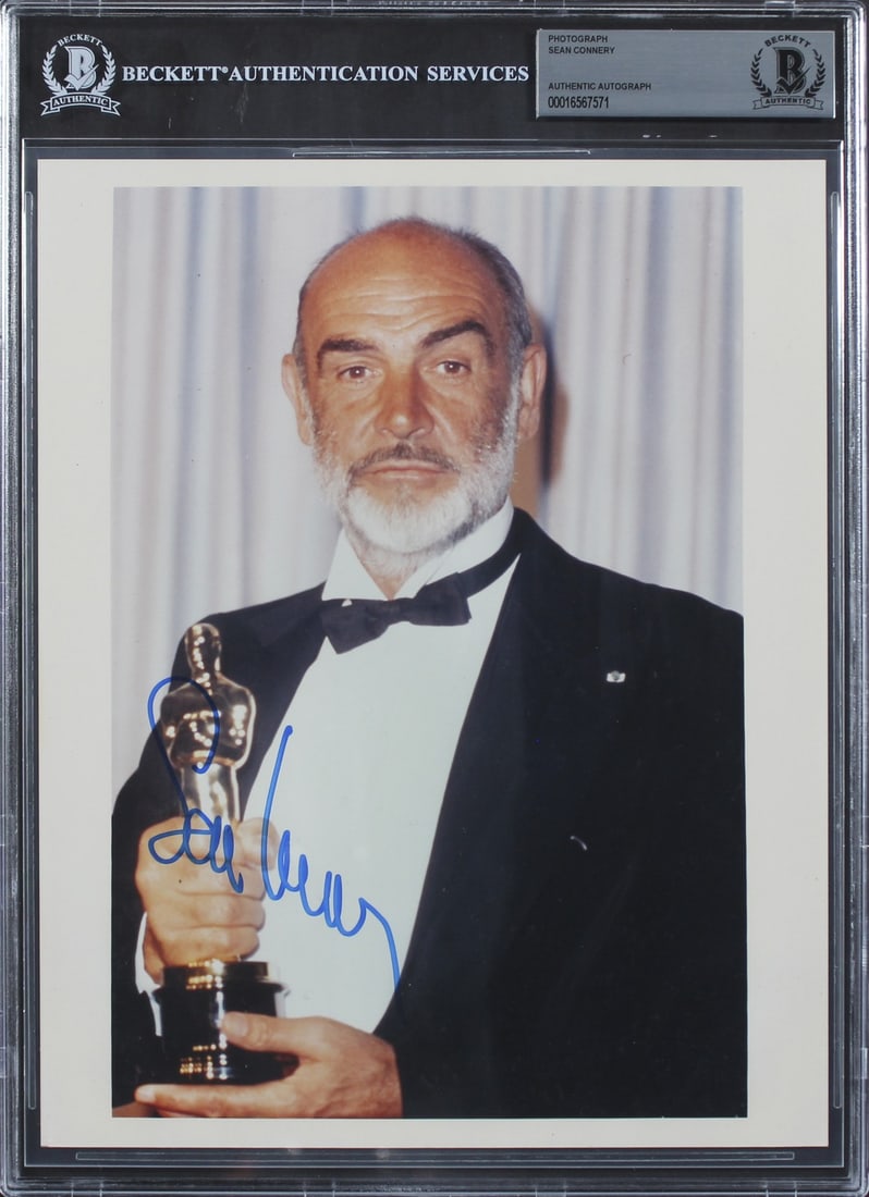 Beckett Slabbed Sean Connery 8x10 Photo The Untouchables Signed (1 of 5)