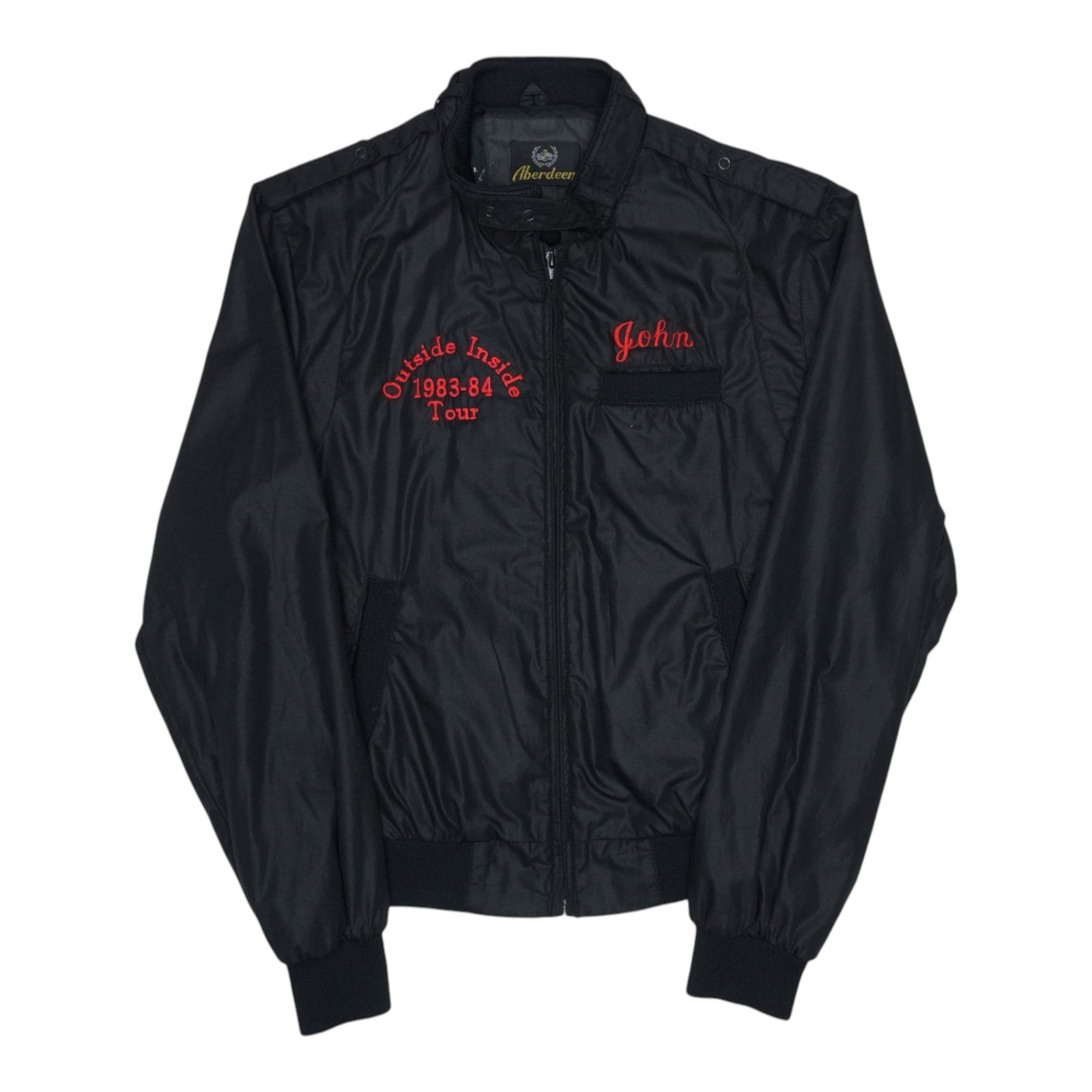 Vintage 1983 The Tubes Crew Jacket from Outside Inside Tour: Vintage 1983 The Tubes Crew Jacket from Outside Inside Tour This is an original vintage 1983 The Tubes Outside Inside Crew Tour Jacket, not a modern reproduction. The jacket features front and back gr