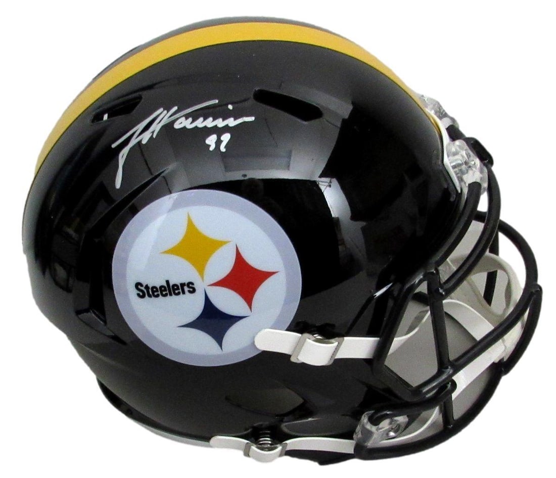 James Harrison Signed Steelers Full Size Replica Helmet BAS Authenticated (1 of 6)