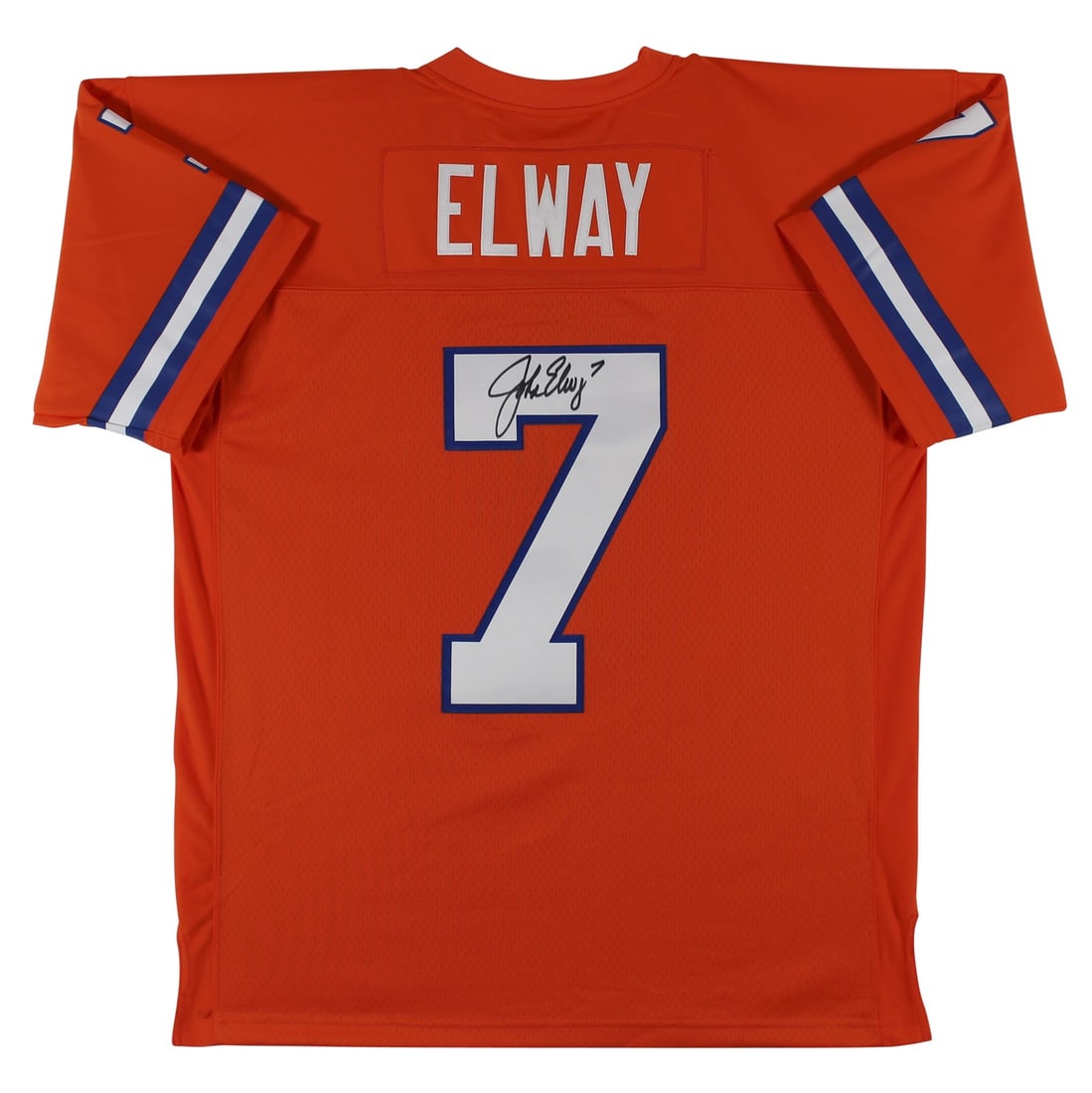 John Elway Signed Denver Broncos Orange 1990 Jersey BAS Witnessed (1 of 5)