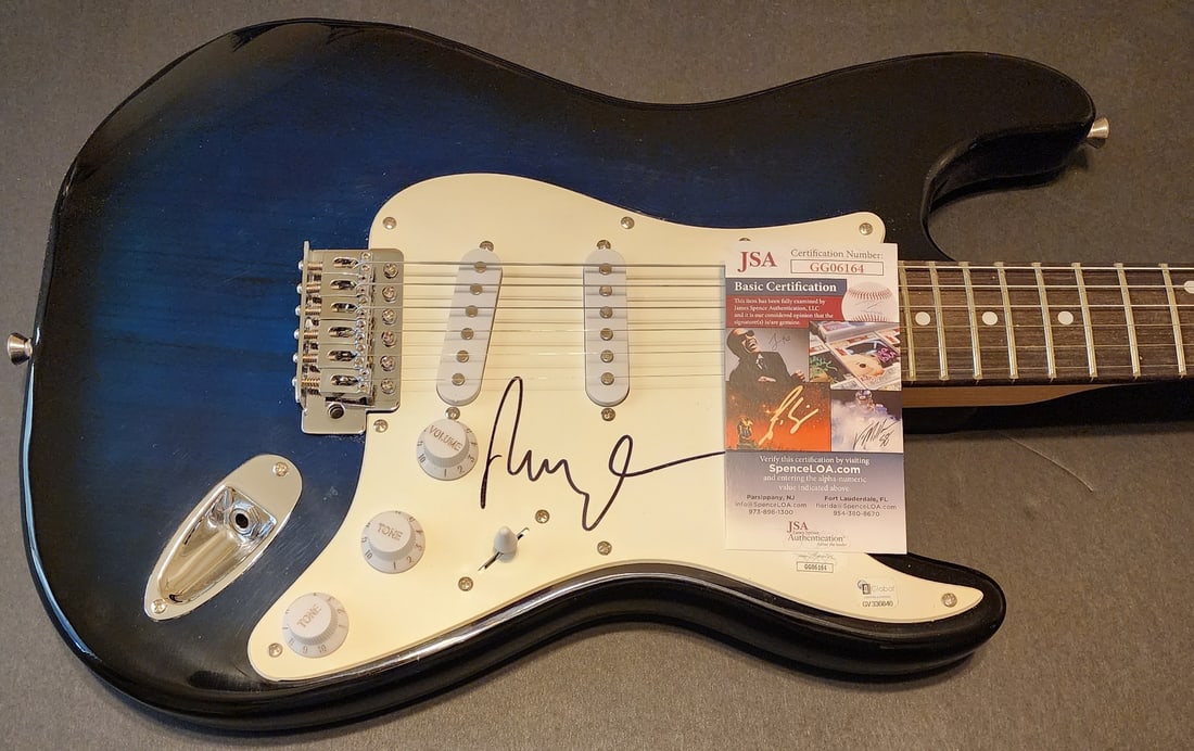 JSA Authenticated Ray Davies Signed Electric Guitar (1 of 3)