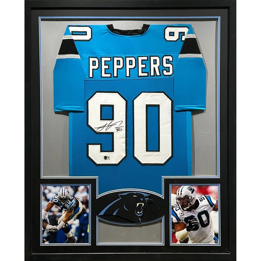 Julius Peppers Signed Framed Jersey Carolina Panthers JSA Authenticated (1 of 3)